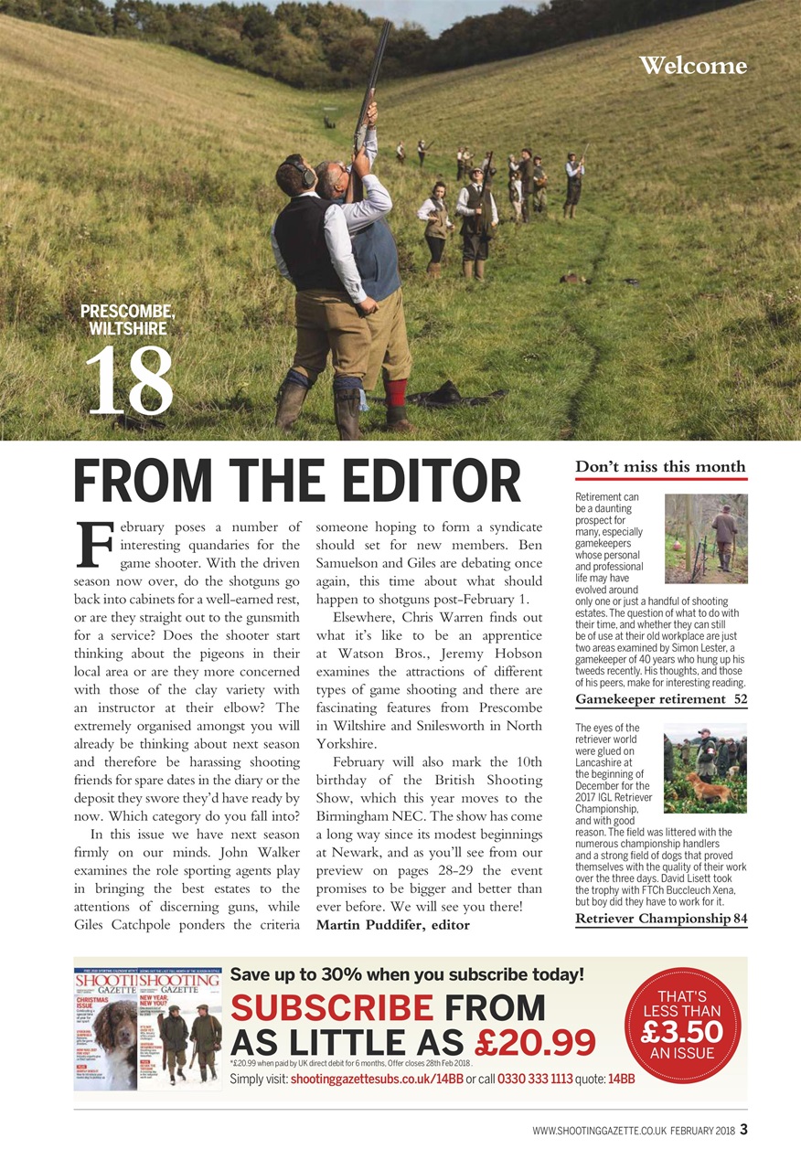 Shooting Gazette Preview Pages