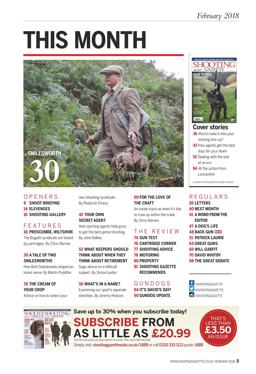 Shooting Gazette Preview Pages