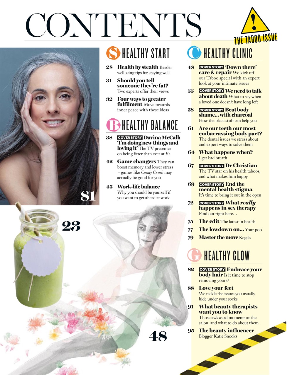 Healthy Magazine Preview Pages
