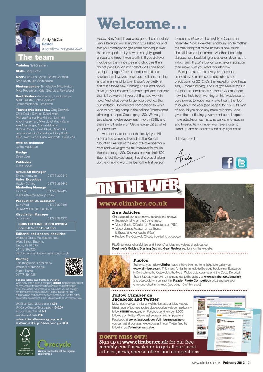 Climber Preview Pages