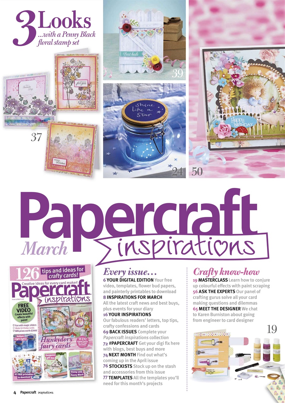 Papercraft Inspirations Preview Pages
