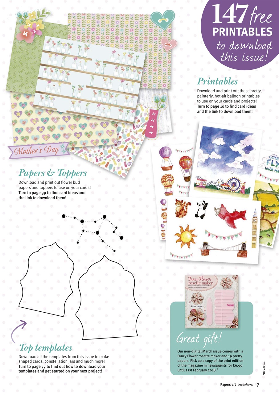 Papercraft Inspirations Preview Pages