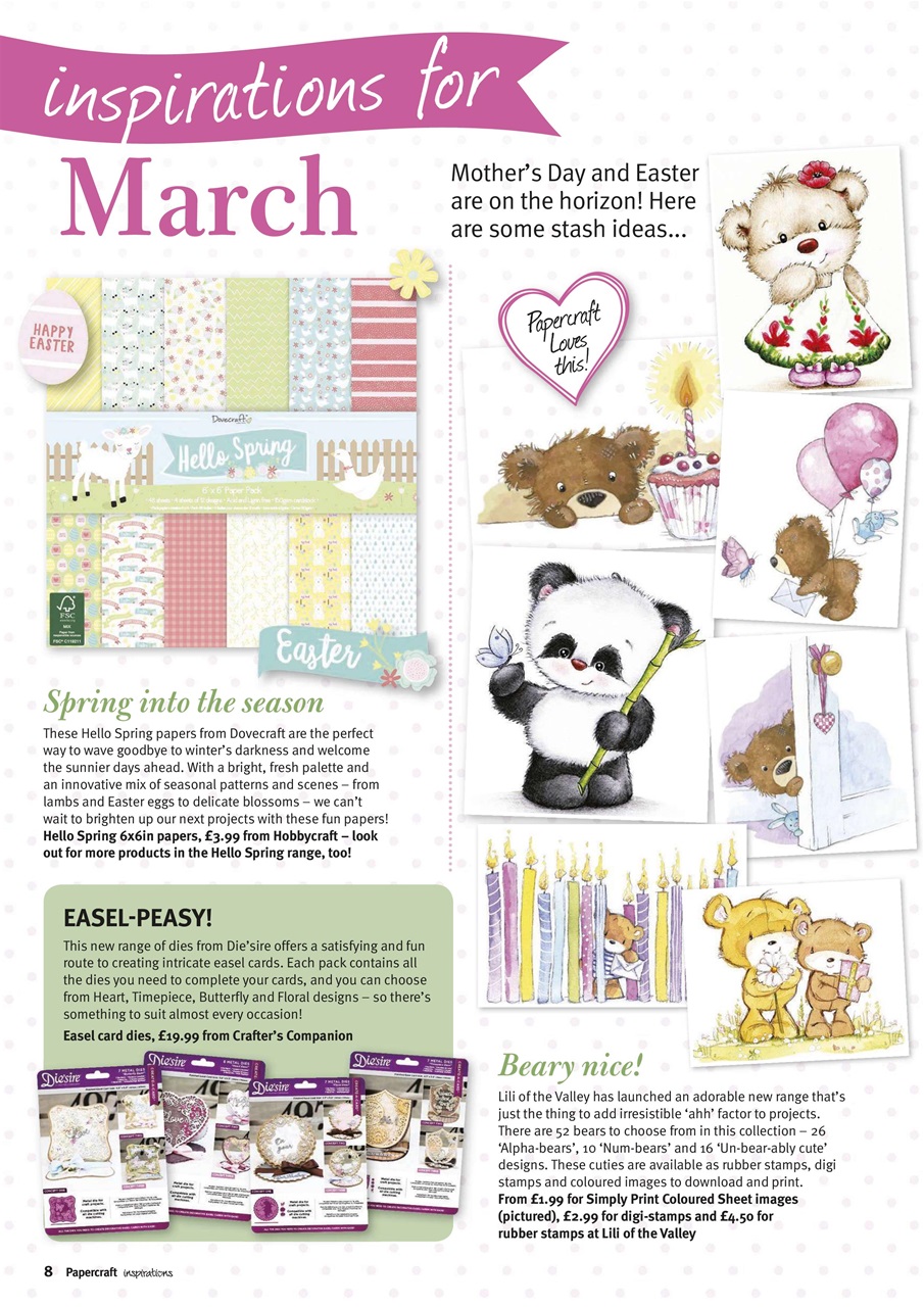 Papercraft Inspirations Preview Pages