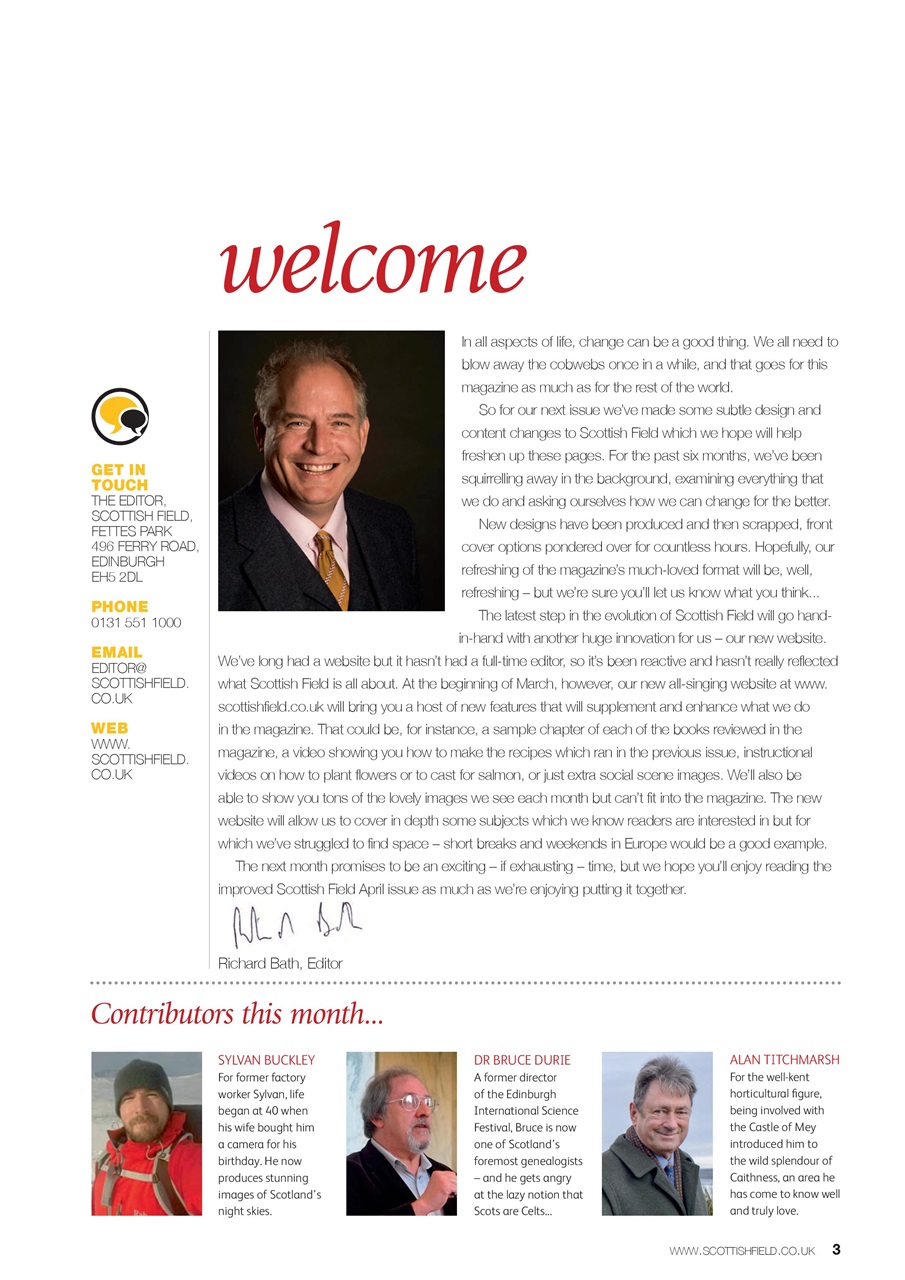 Scottish Field Preview Pages