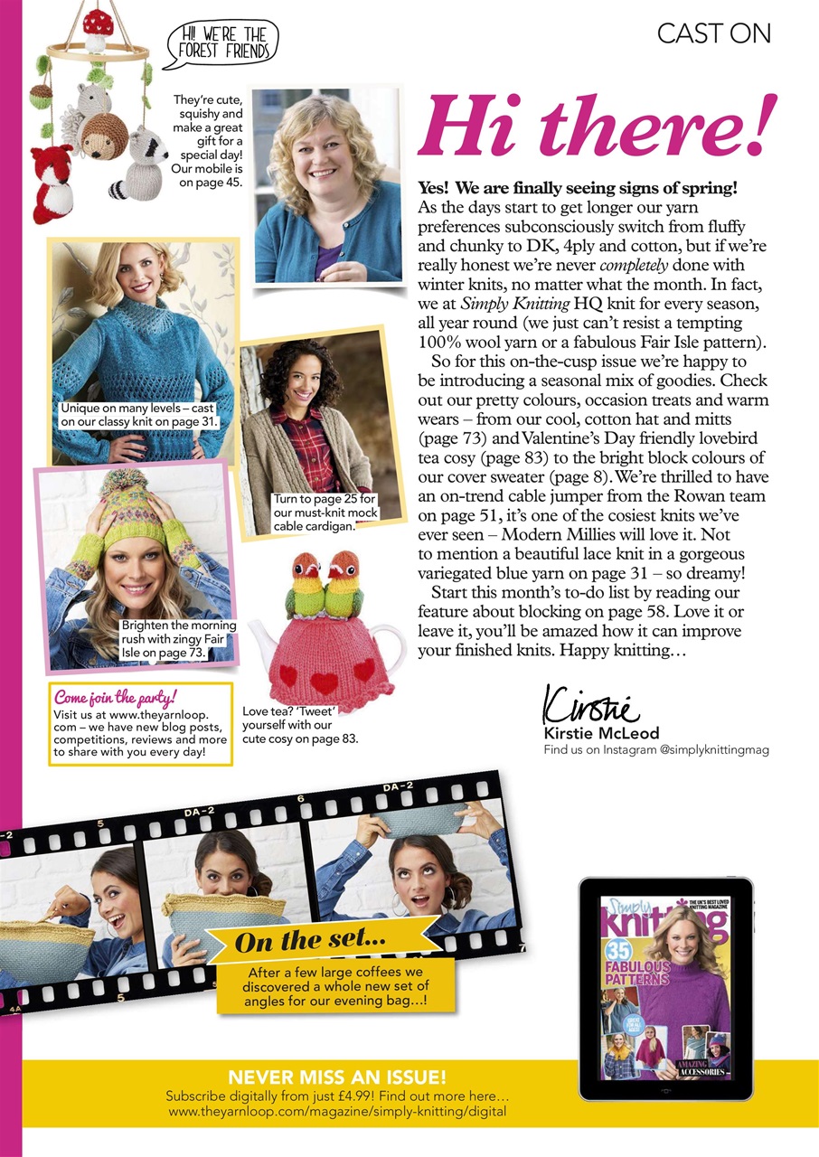 Simply Knitting Preview Pages