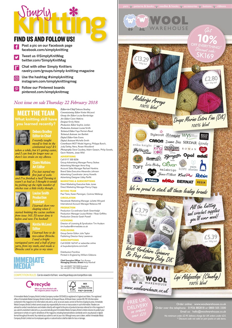 Simply Knitting Preview Pages