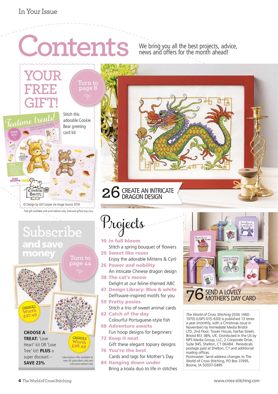 The World of Cross Stitching Preview Pages