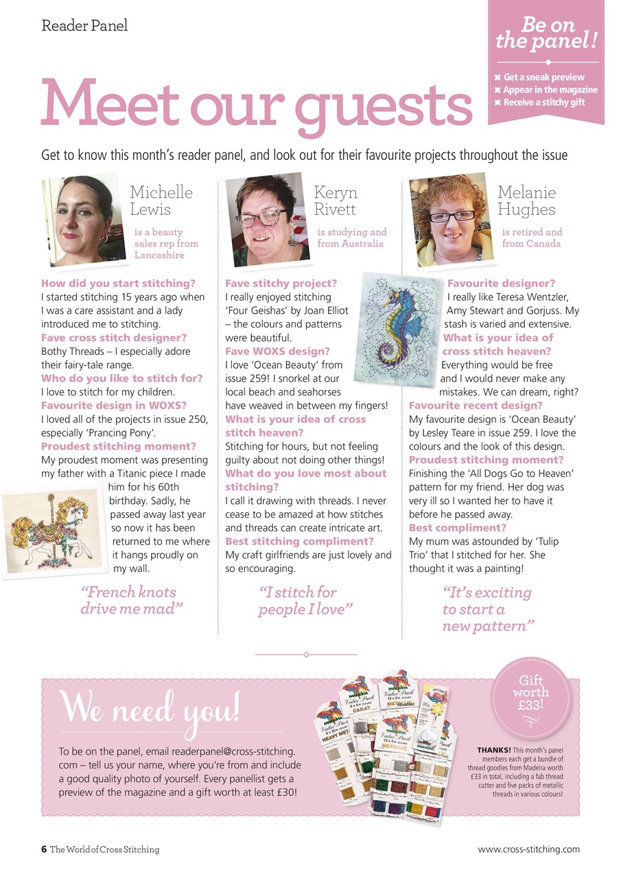 The World of Cross Stitching Preview Pages