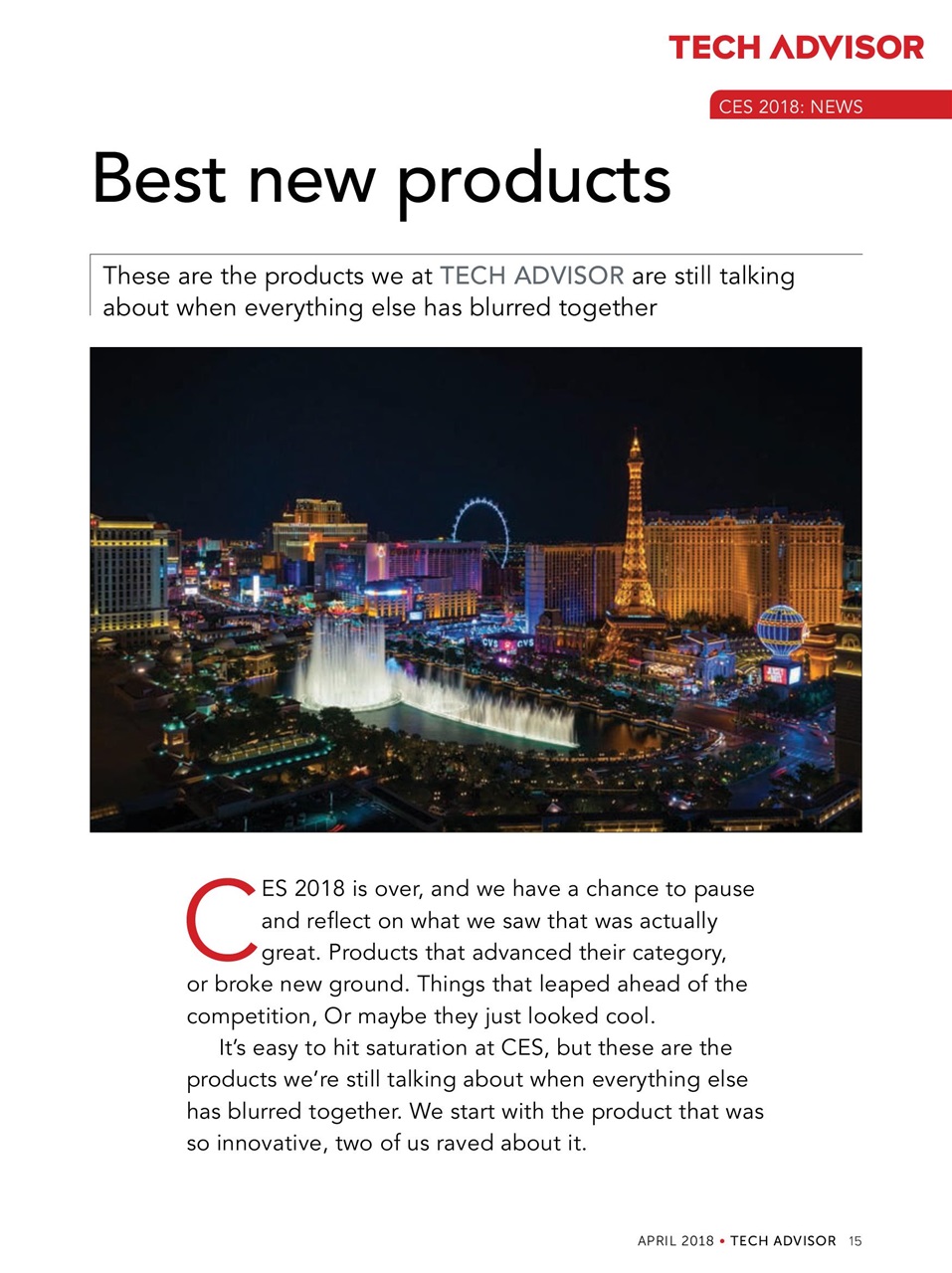 Tech Advisor Preview Pages