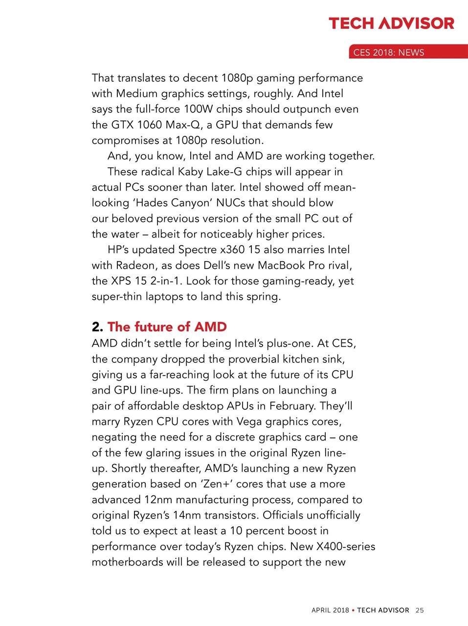 Tech Advisor Preview Pages