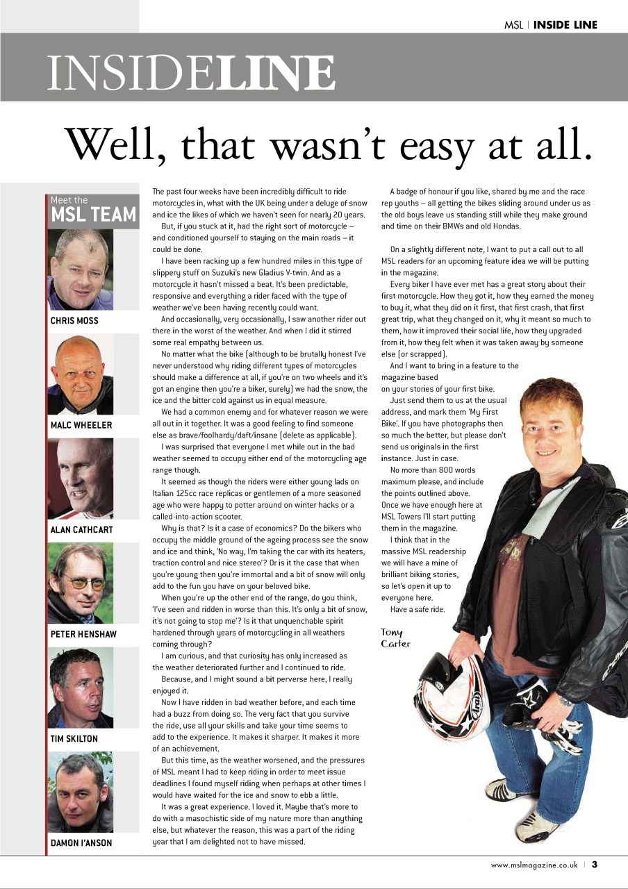 Motorcycle Sport & Leisure Preview Pages