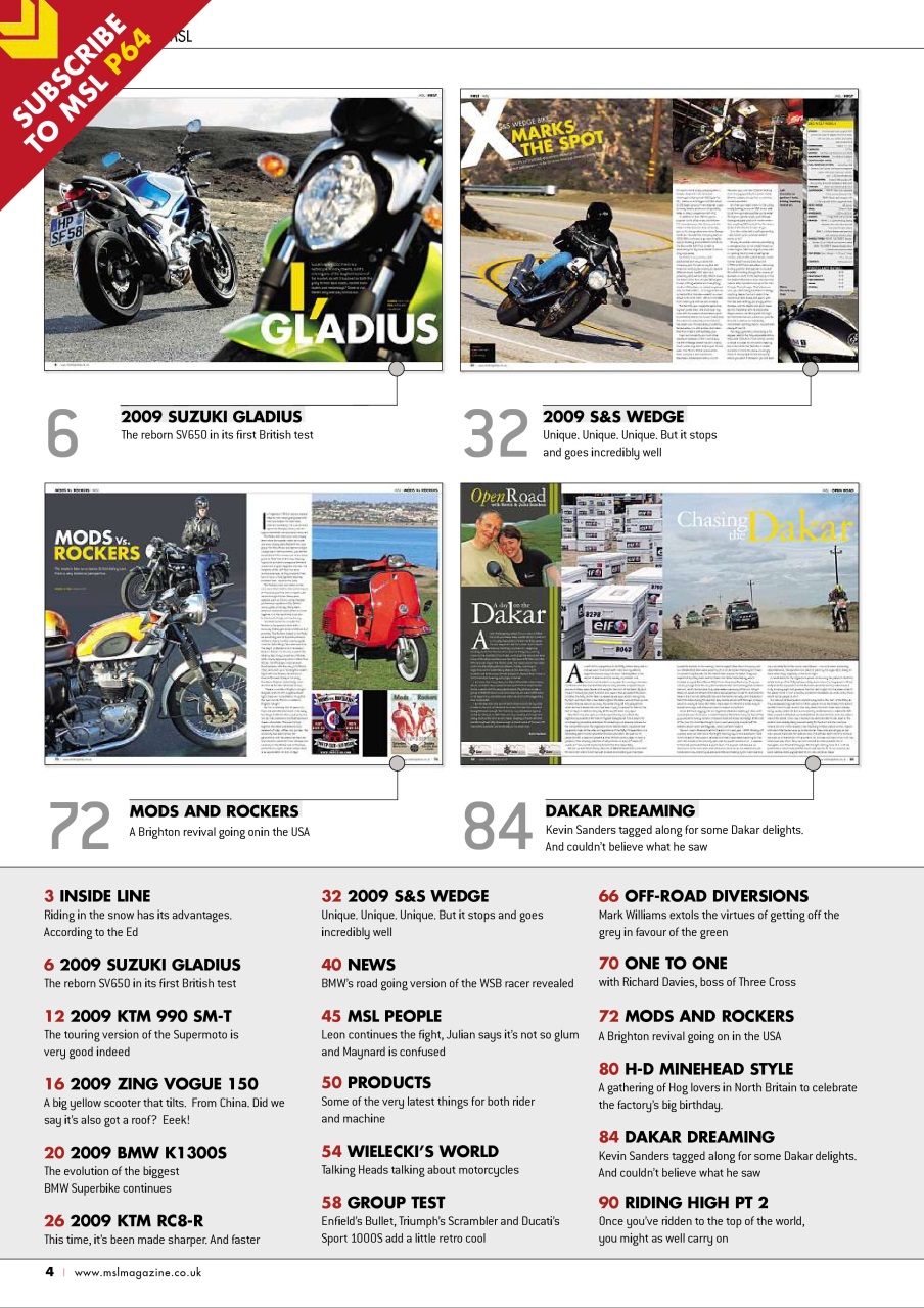 Motorcycle Sport & Leisure Preview Pages