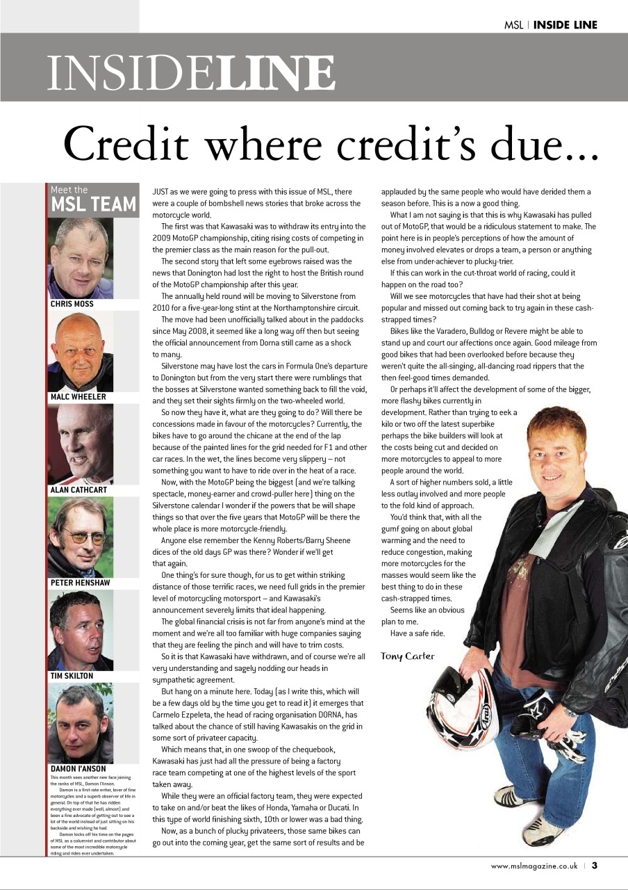 Motorcycle Sport & Leisure Preview Pages