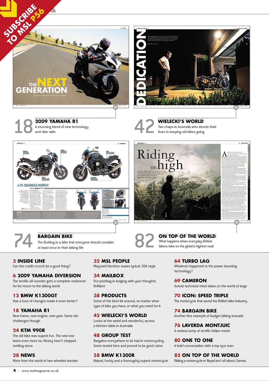 Motorcycle Sport & Leisure Preview Pages