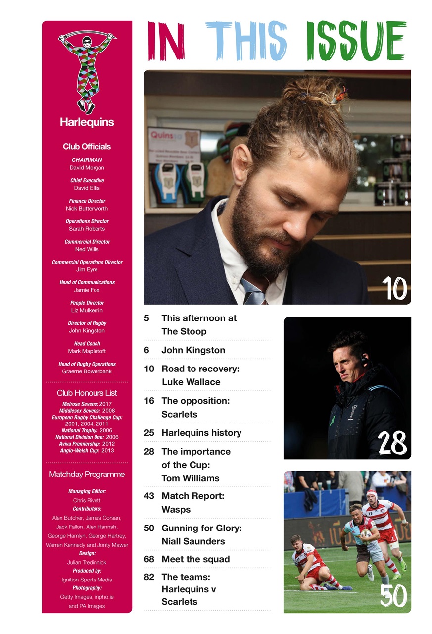 Harlequins Preview Pages