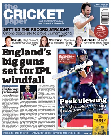 The Cricket Paper issue 26th January 2018