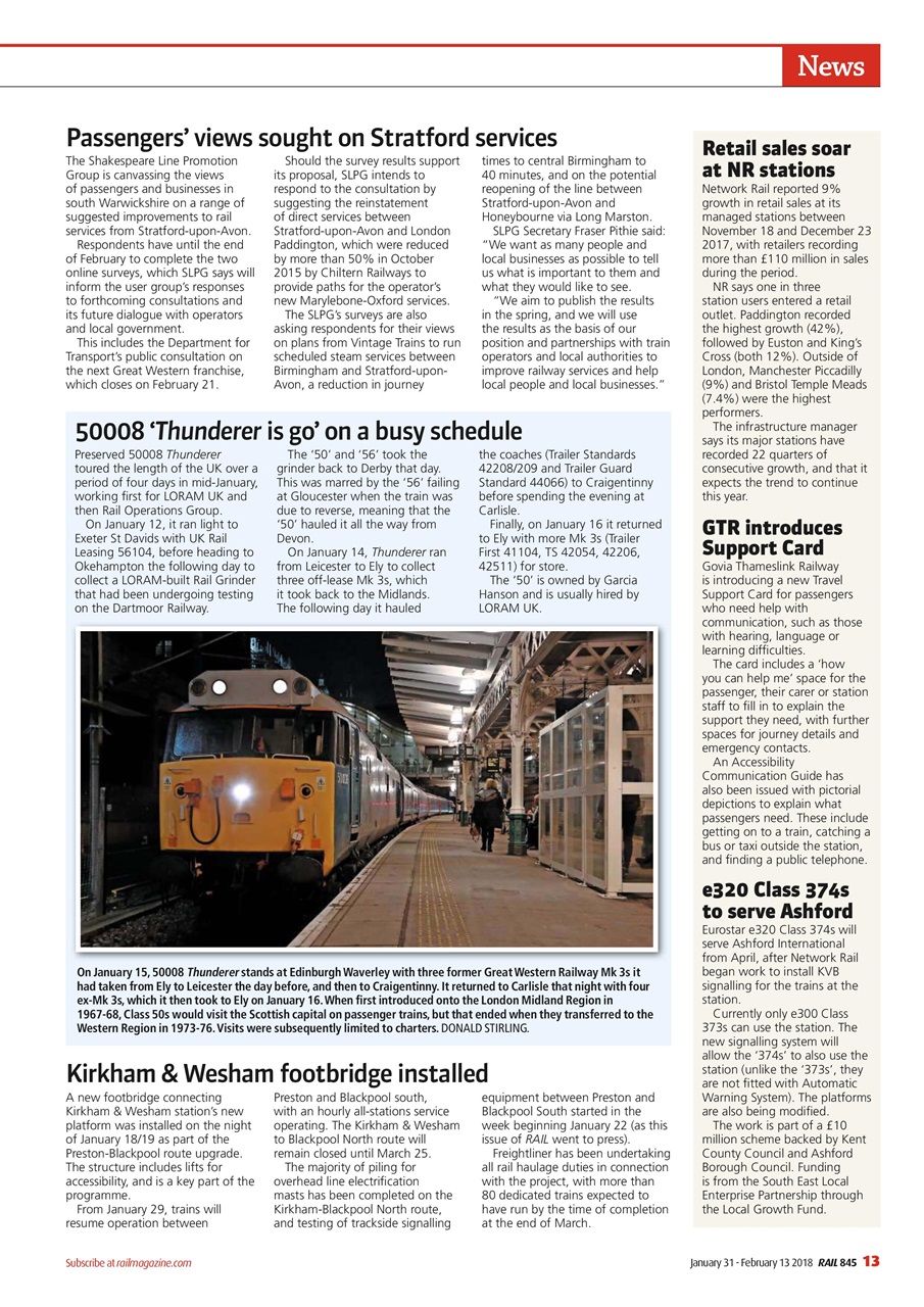 Rail Preview Pages