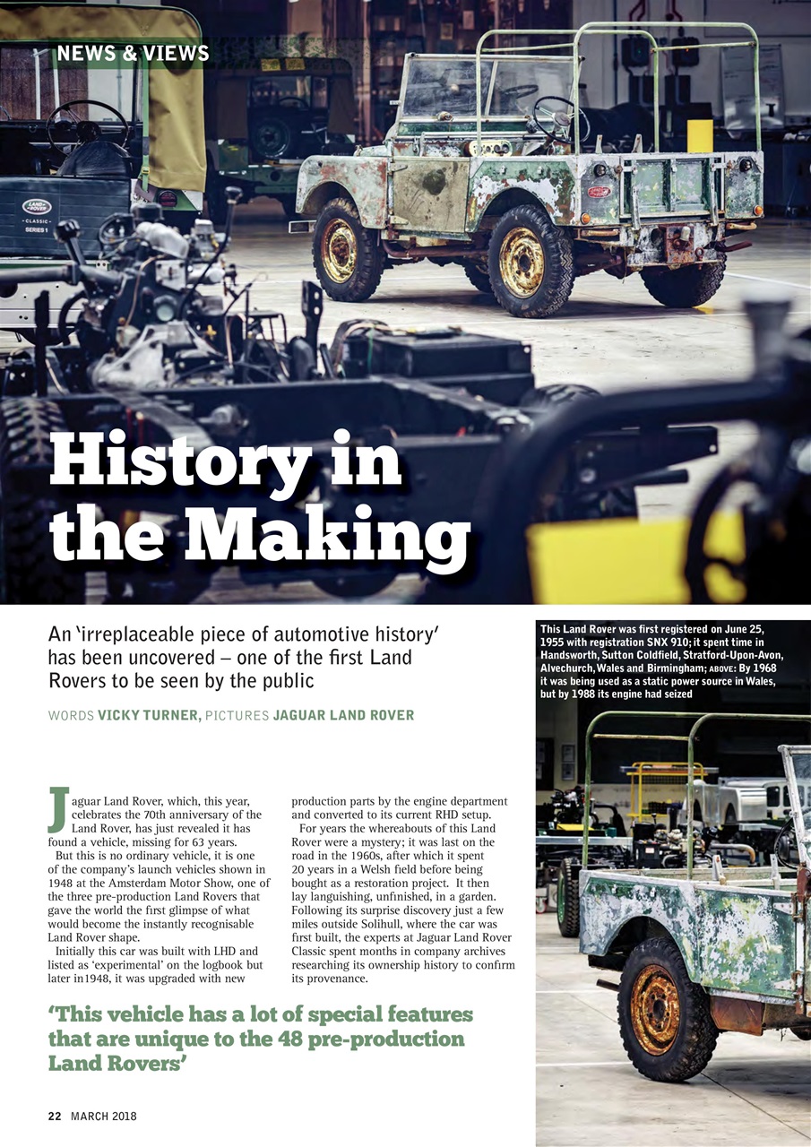 Classic Land Rover Magazine Preview Pages