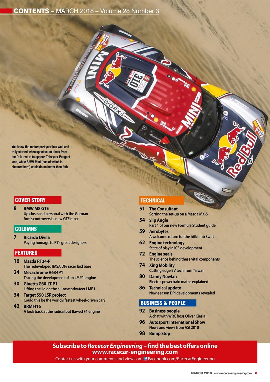 Racecar Engineering Preview Pages