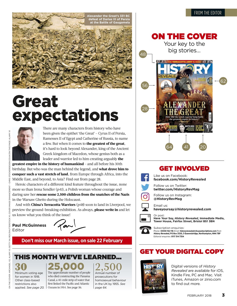 BBC History Revealed Magazine Preview Pages