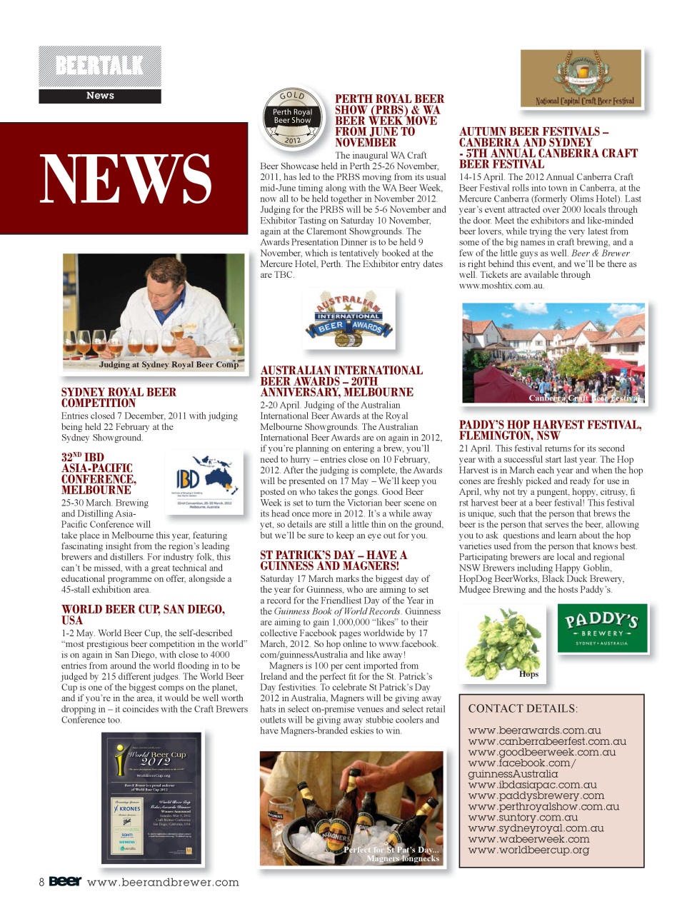 Beer and Brewer Preview Pages