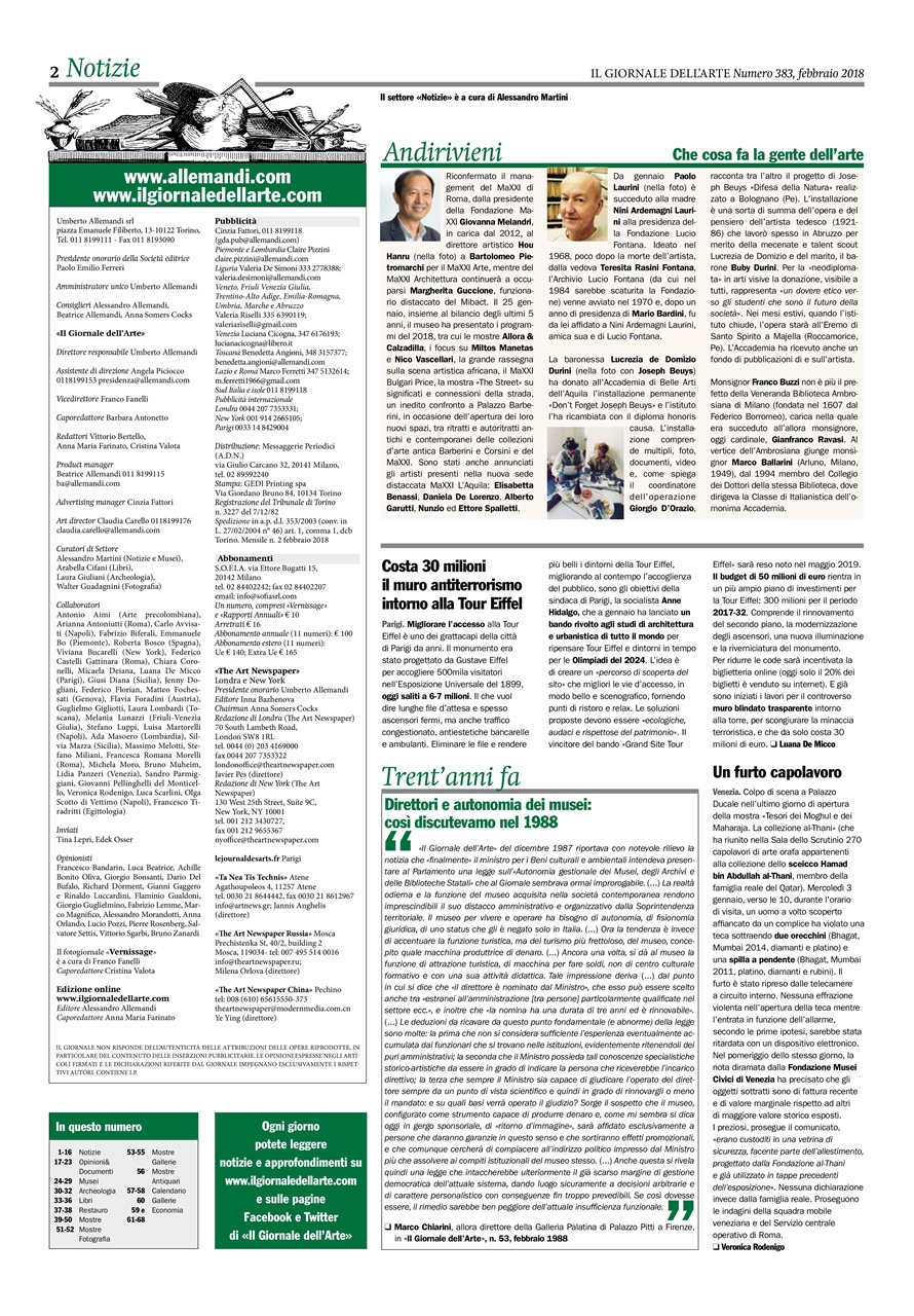 Il Giornale Dell’Arte Preview Pages