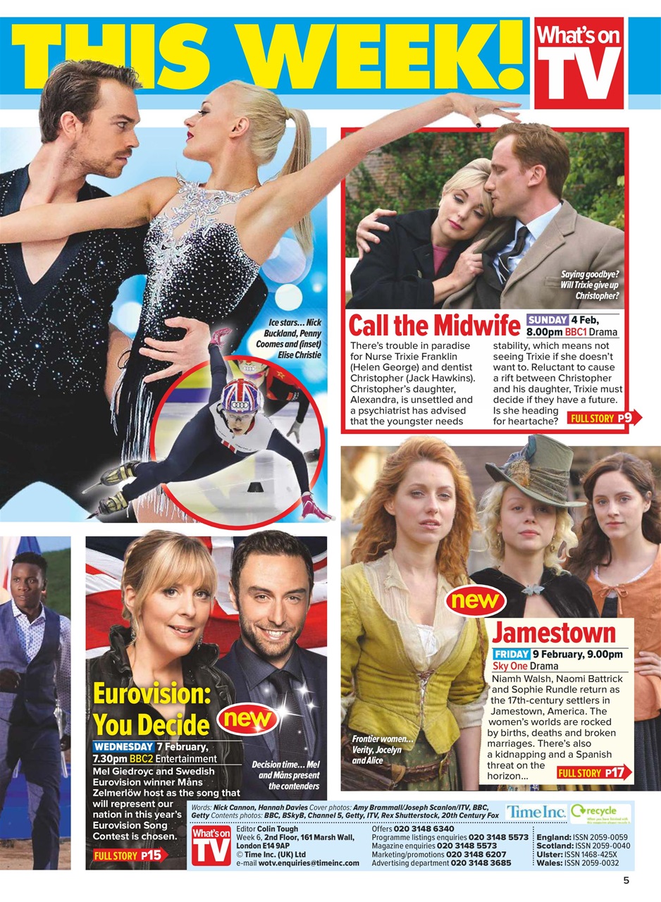 What's on TV Preview Pages