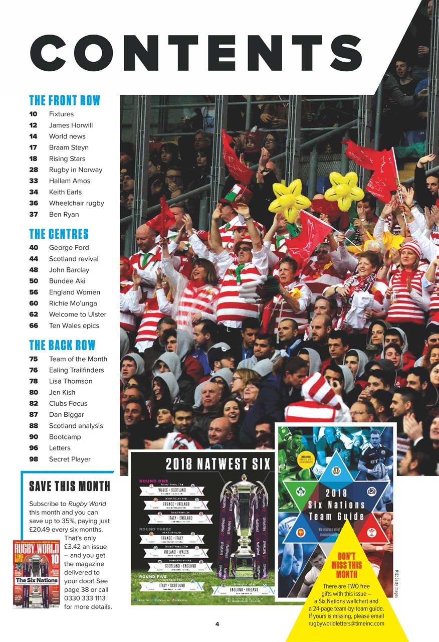 Rugby World Preview Pages