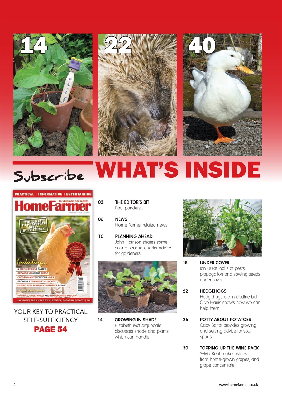 Home Farmer Magazine Preview Pages