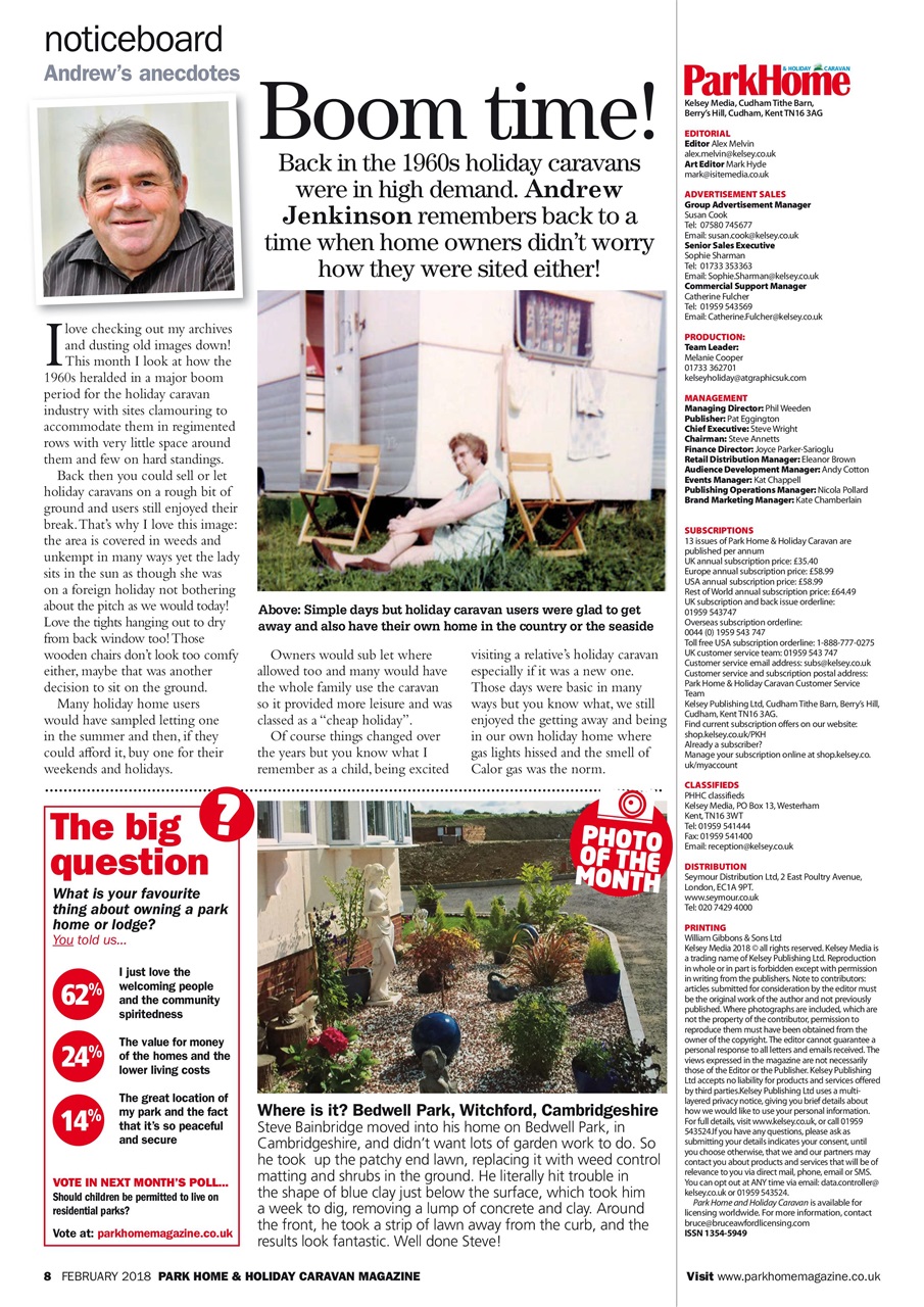 Park Home & Holiday Living Preview Pages