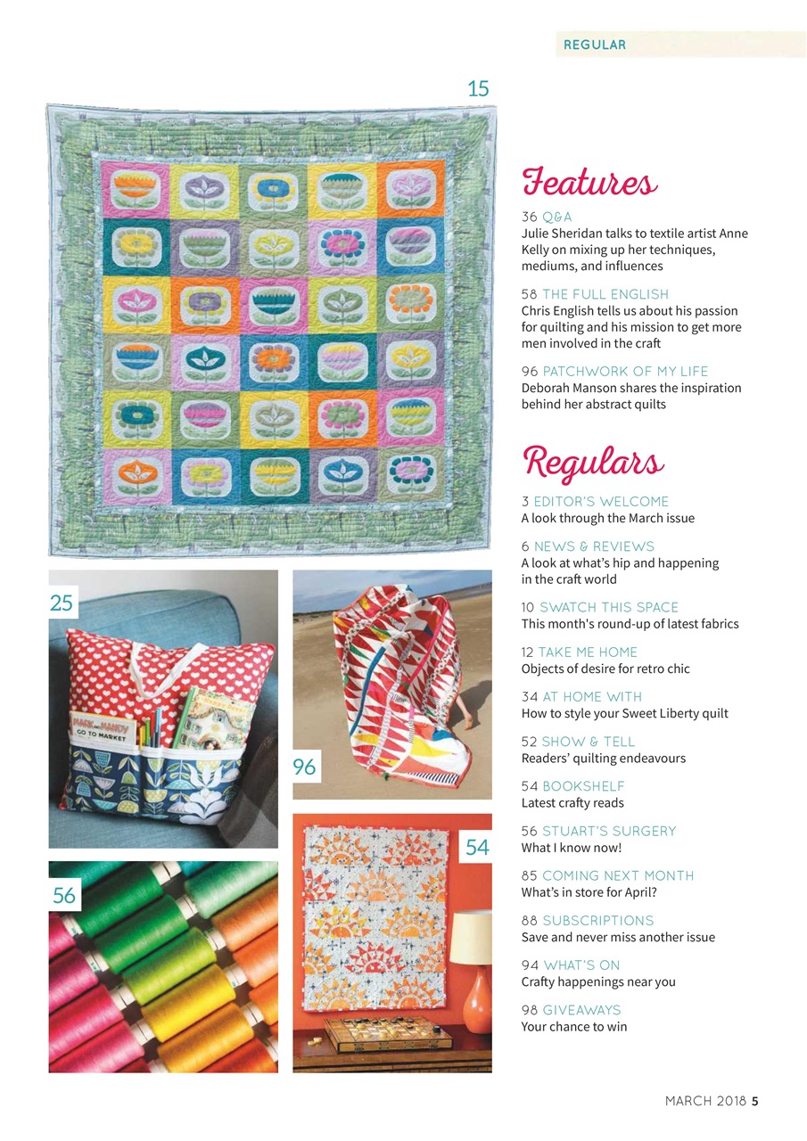 Popular Patchwork Magazine Preview Pages