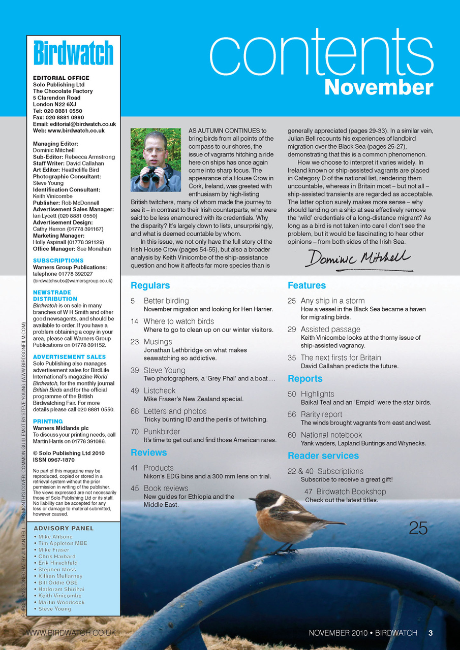 Birdwatch Magazine Preview Pages