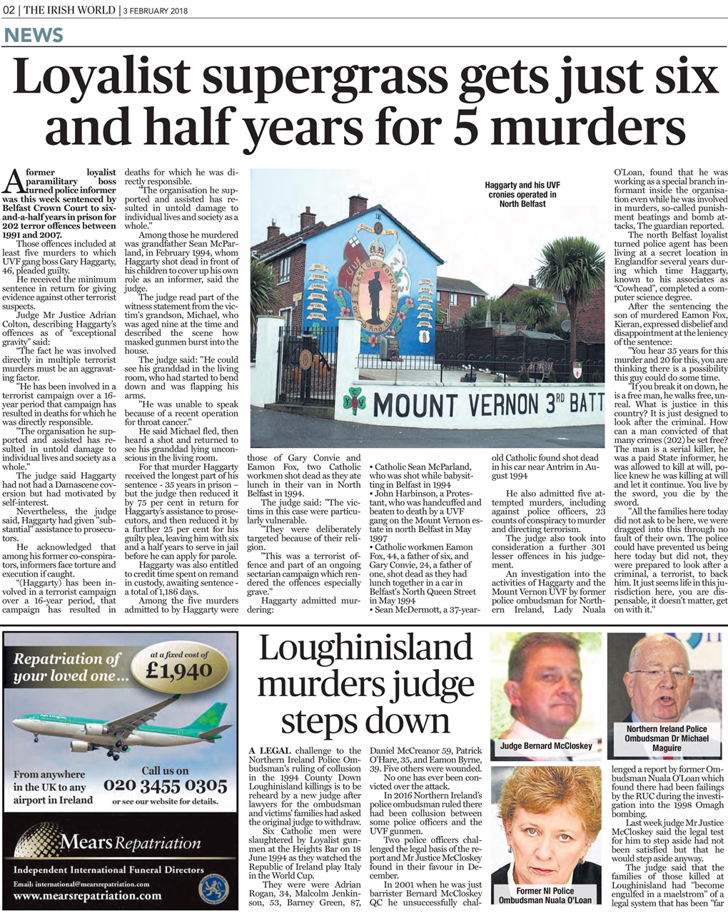 Irish World Preview Pages