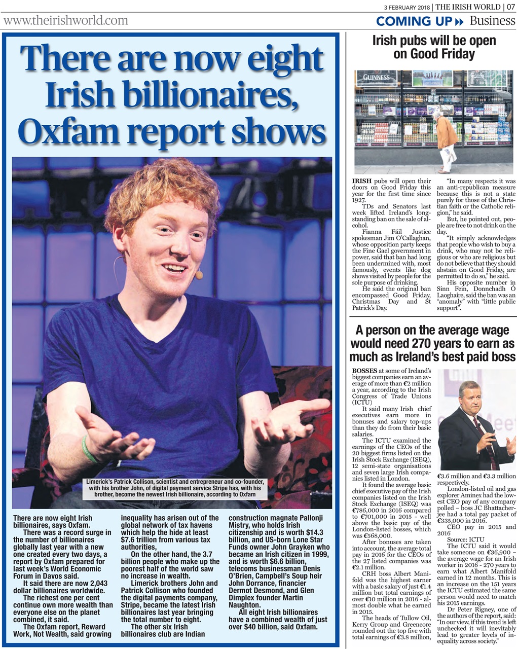 Irish World Preview Pages