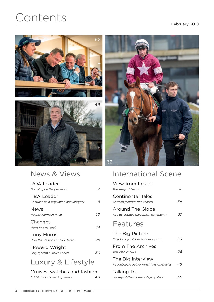 The Owner Breeder Preview Pages