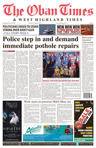 The Oban Times & Lochaber Times issue 01 February 2018
