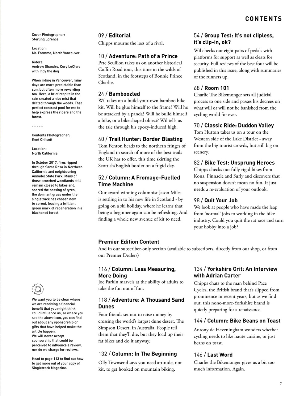 Singletrack Preview Pages