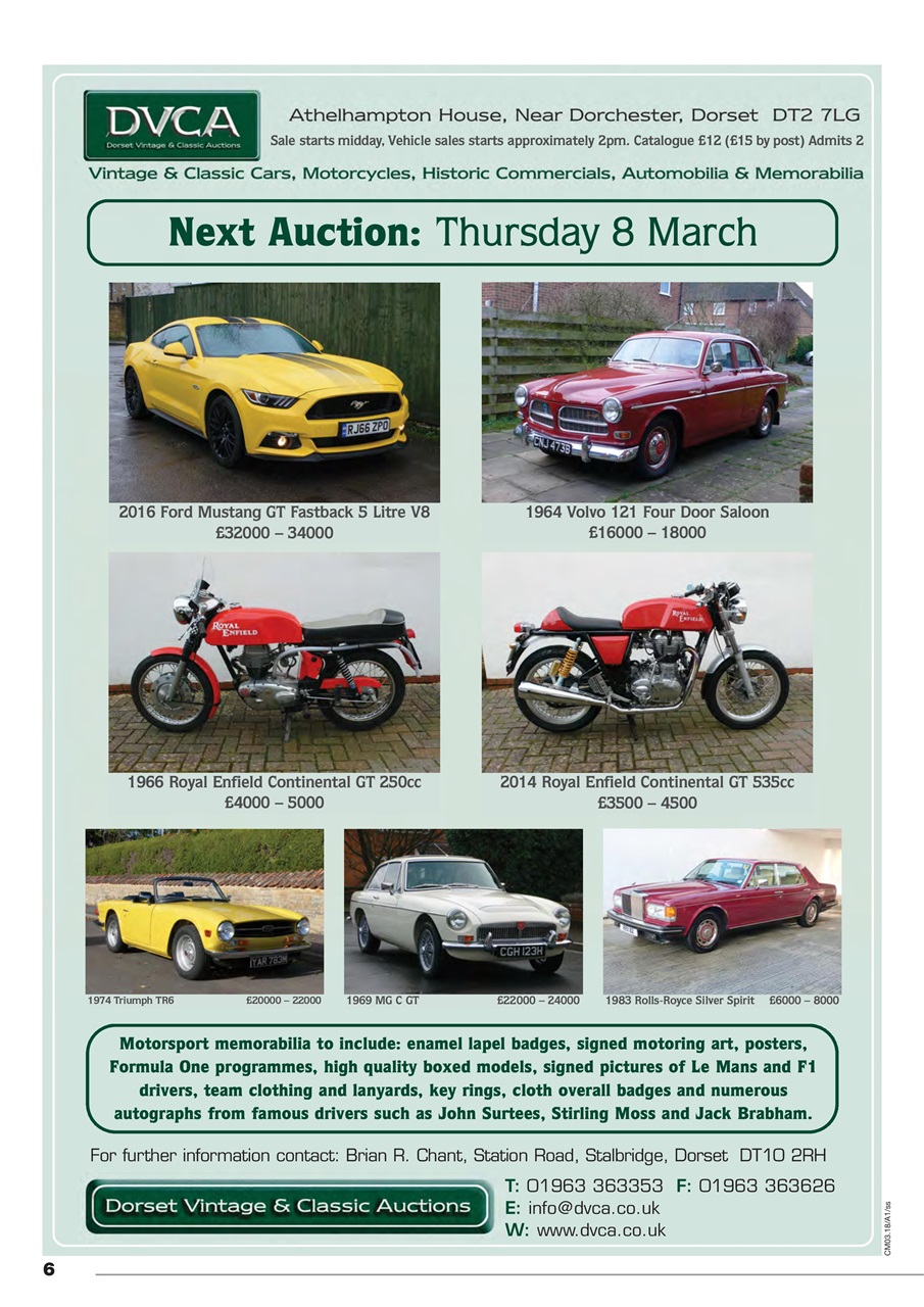 Classic Motoring Preview Pages