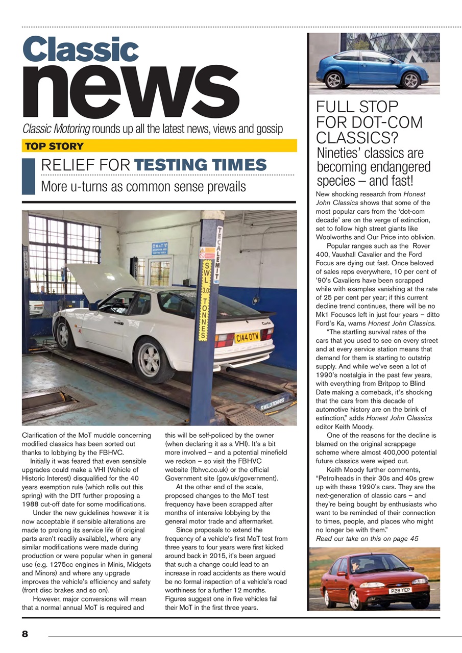 Classic Motoring Preview Pages