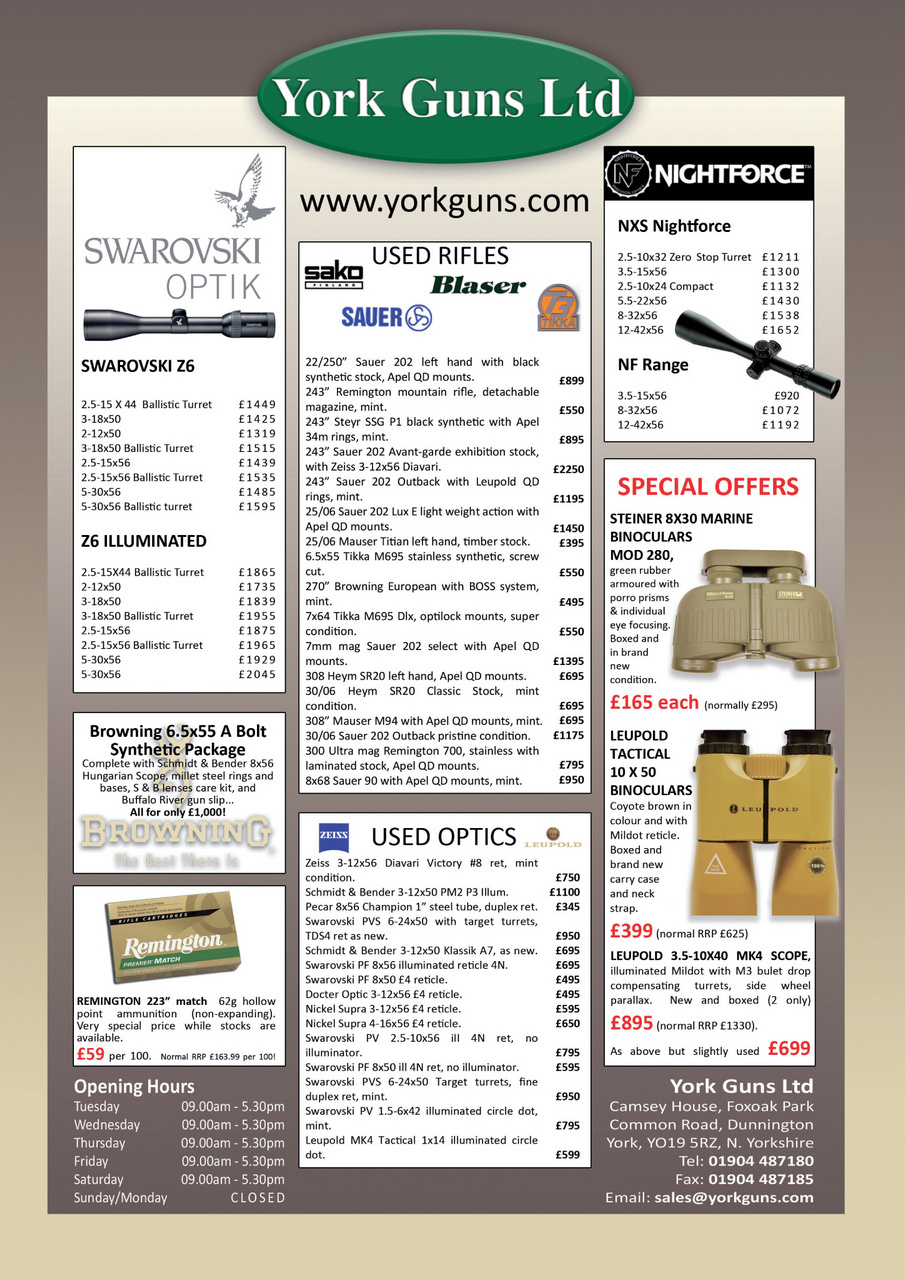 Sporting Rifle Preview Pages