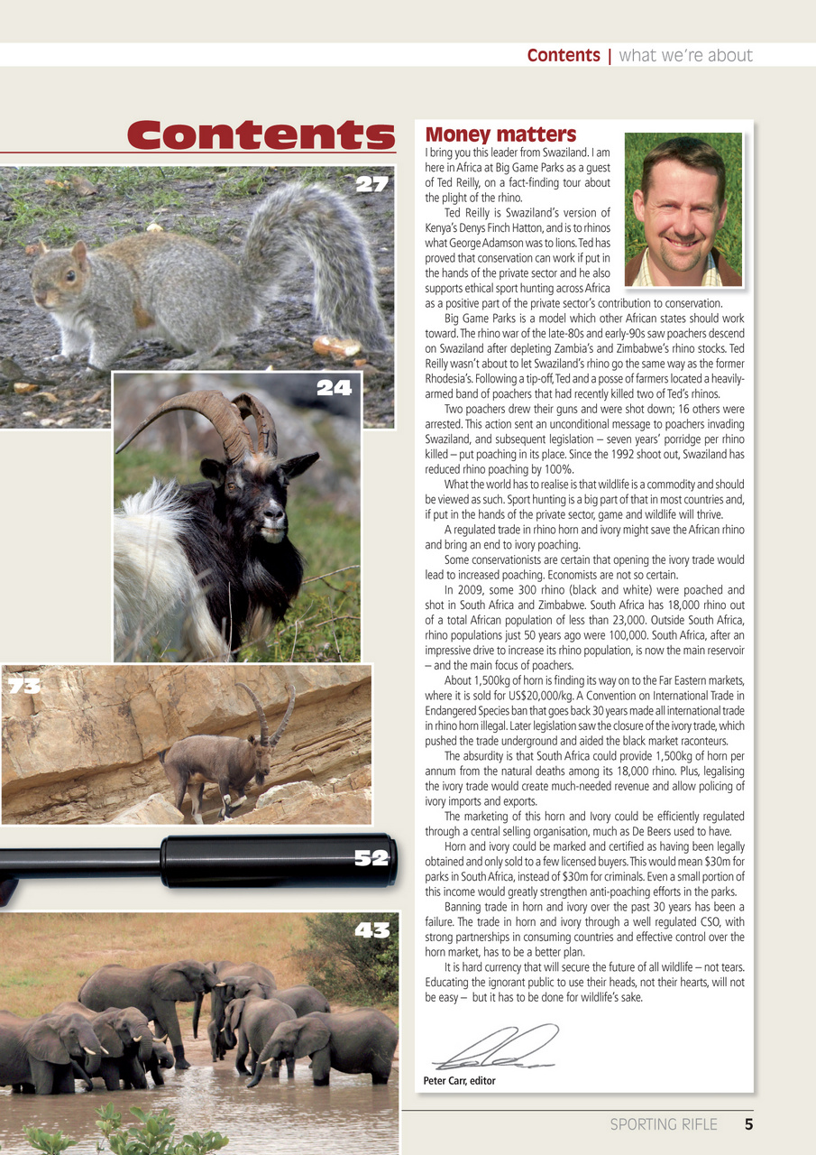 Sporting Rifle Preview Pages