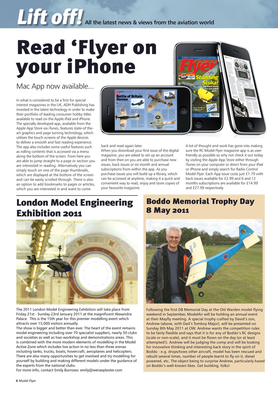 Radio Control Model Flyer Preview Pages