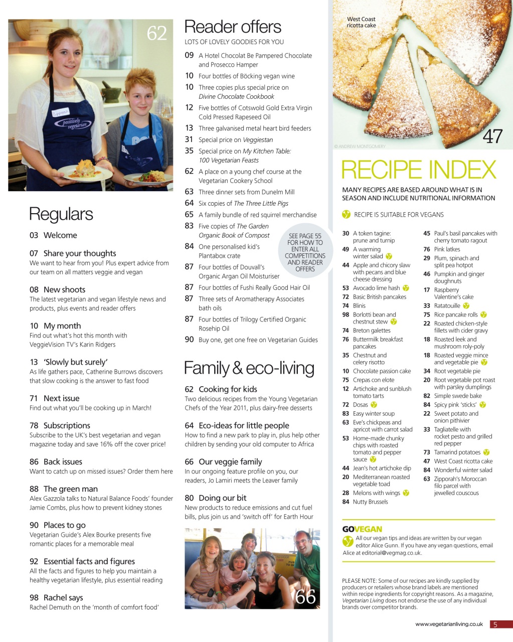 Vegetarian Living Preview Pages