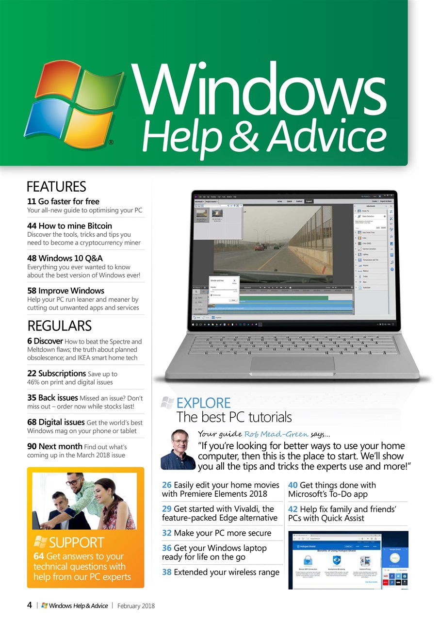 Windows Help & Advice Preview Pages