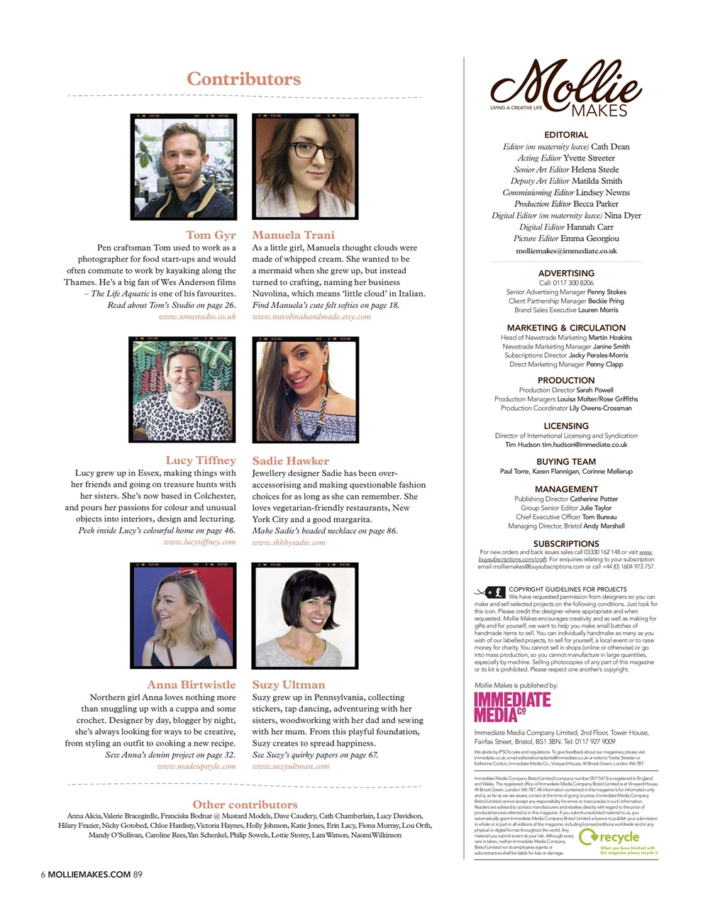 Mollie magazine Preview Pages