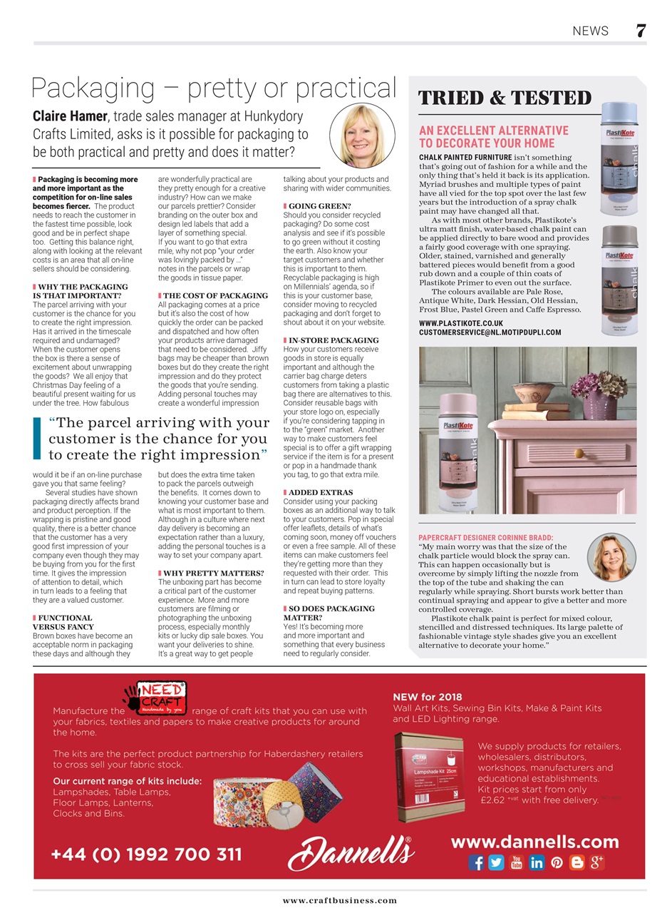Craft Business Preview Pages