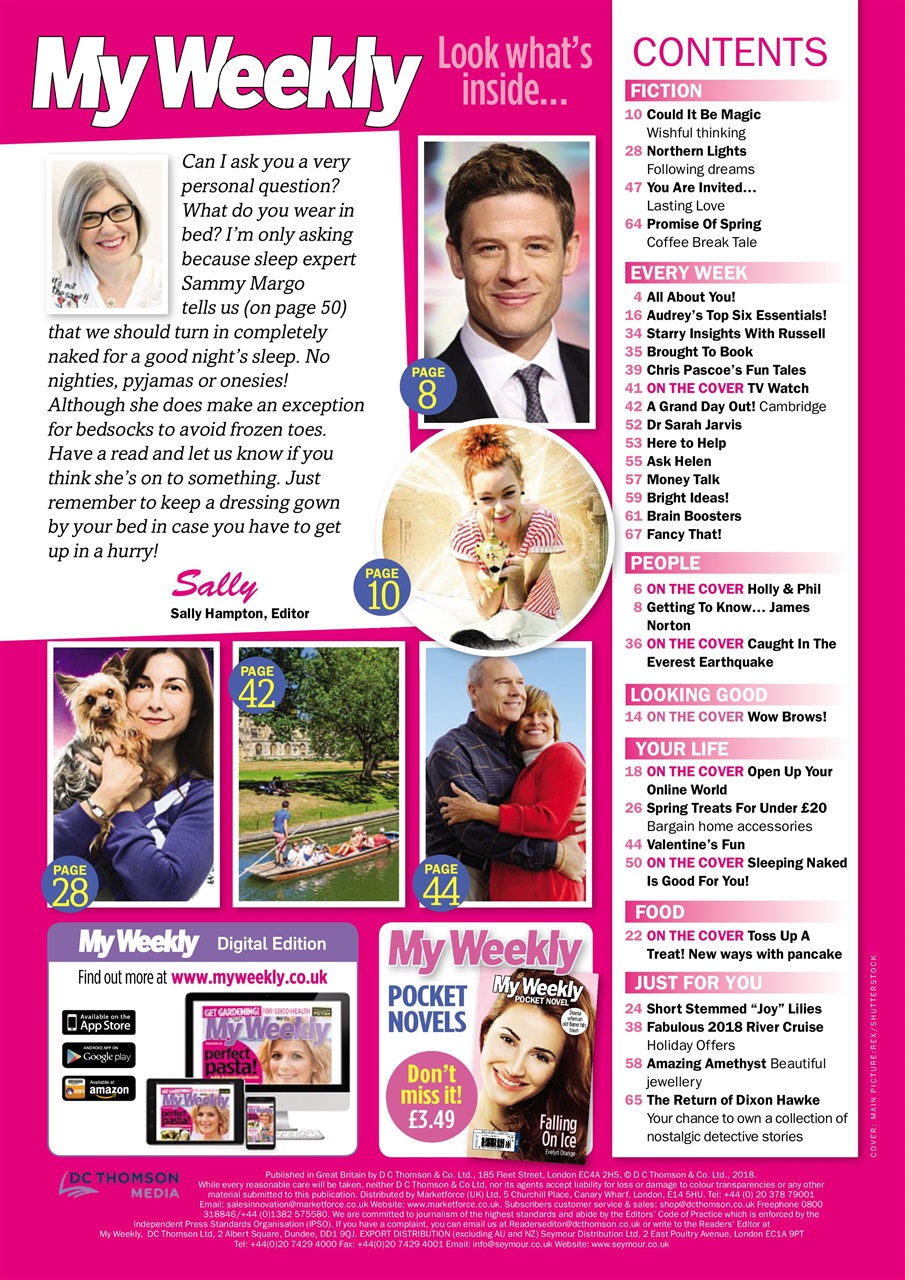 My Weekly Preview Pages