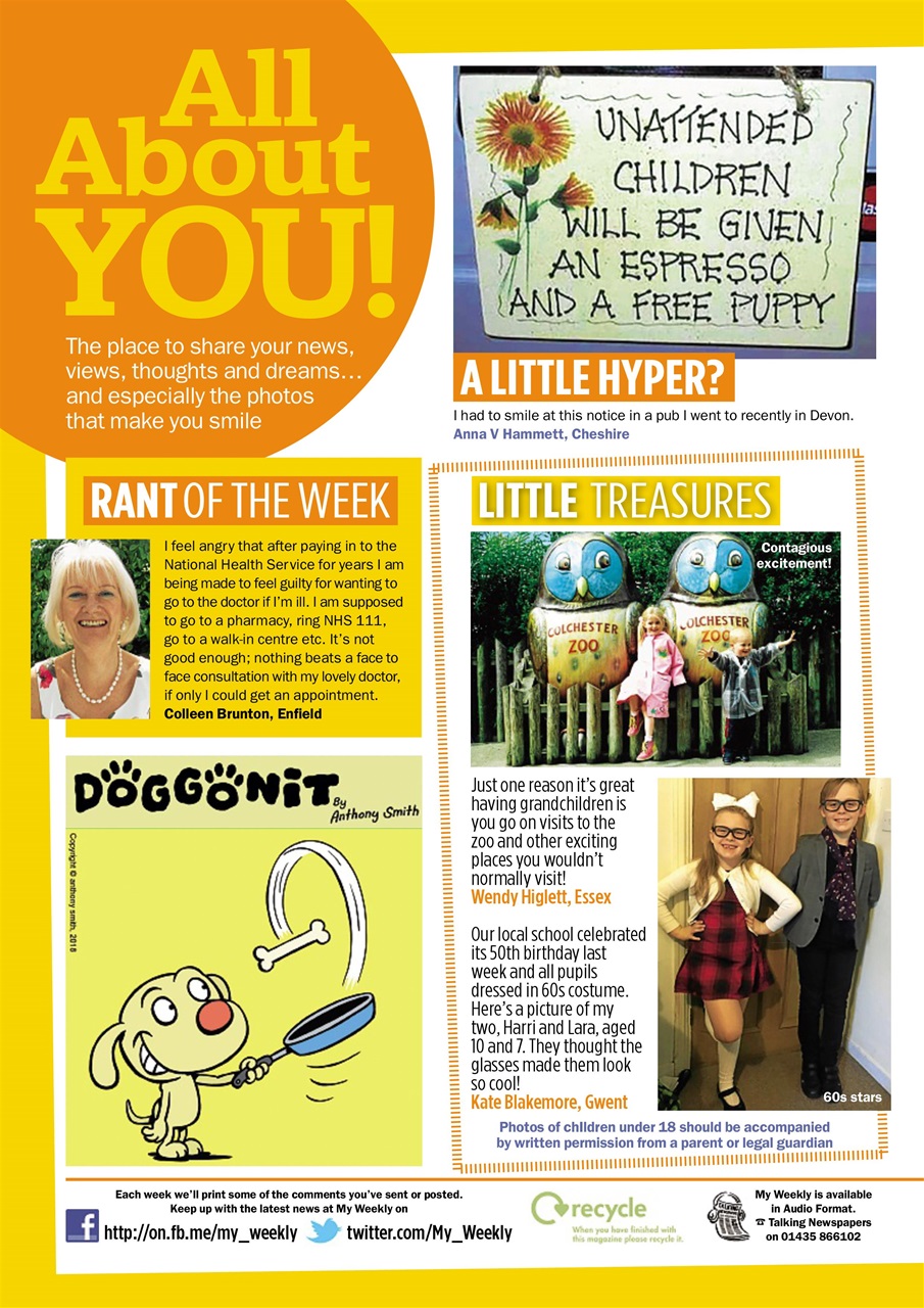 My Weekly Preview Pages