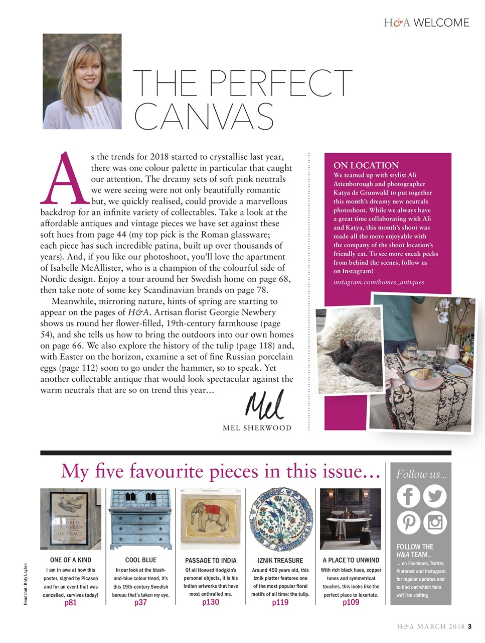 Homes & Antiques Magazine Preview Pages