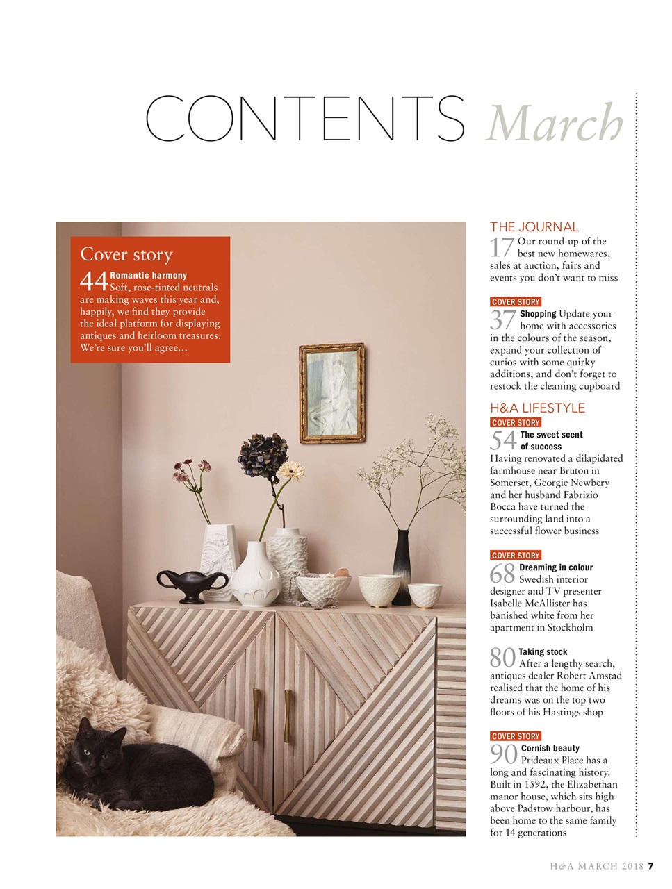 Homes & Antiques Magazine Preview Pages